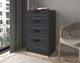 Миниатюра изображения товара Комод Интерлиния Концепт КТ-К60 Деко (антрацит/пепел)