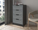 Миниатюра изображения товара Комод Интерлиния Концепт КТ-К60 Деко (антрацит/серый)