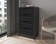 Миниатюра изображения товара Комод Интерлиния Концепт КТ-К60 Деко (антрацит/черный)