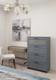 Миниатюра изображения товара Комод Mio Tesoro Нави 4 ящика 2.15.02.030.4 (серый, со стеклом )