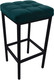 Миниатюра изображения товара Табурет барный Древпром Камелот ДП2-07 (черный матовый/катания ментол)