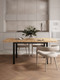 Миниатюра изображения товара Обеденный стол Senira Велес 110x70 (дуб вотан/опора черная)