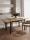Миниатюра изображения товара Обеденный стол Senira Велес 110x70 (дуб вотан/опора черная)