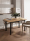 Миниатюра изображения товара Обеденный стол Senira Велес 110x70 (дуб вотан/опора черная)