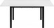 Миниатюра изображения товара Обеденный стол Senira Велес ЛДСП 25 мм 110x70 (белый/опора черная)