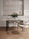 Миниатюра изображения товара Обеденный стол Senira Велес 120x75 (мрамор эбея/опора черный)