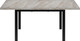 Миниатюра изображения товара Обеденный стол Senira Велес 120x75 (мрамор эбея/опора черный)