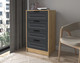 Миниатюра изображения товара Комод Интерлиния Концепт КТ-К60 Деко (дуб золотой/пепел)