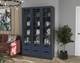 Миниатюра изображения товара Шкаф с витриной Интерлиния Концепт КТ-ШВ3 Деко (антрацит/дуб королевский)
