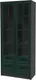 Миниатюра изображения товара Шкаф с витриной Интерлиния Концепт КТ-ШВ2 Деко (антрацит/изумруд)