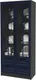Миниатюра изображения товара Шкаф с витриной Интерлиния Концепт КТ-ШВ2 с подсветкой Деко (антрацит/индиго)