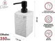 Миниатюра изображения товара Дозатор для жидкого мыла Perfecto Linea Stonewave / 35-130811 (белый)