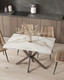 Миниатюра изображения товара Обеденный стол Stool Group Marmer 120-180x80x76 (капучино)