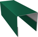 Миниатюра изображения товара Планка торцевая Белзабор П-образная 20 на МП-20 (зеленый)