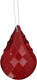 Миниатюра изображения товара Елочная игрушка Gisela Graham Paradise Garden Красный куло / 15362