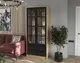 Миниатюра изображения товара Шкаф с витриной Интерлиния Концепт КТ-ШВ2 Деко ( дуб золотой/черный)