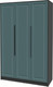 Миниатюра изображения товара Шкаф Интерлиния Концепт КТ-Ш3 Деко (антрацит/верде)