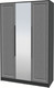 Миниатюра изображения товара Шкаф Интерлиния Концепт КТ-Ш3з Деко (антрацит/дуб серый)