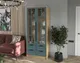 Миниатюра изображения товара Шкаф с витриной Интерлиния  Концепт КТ-ШВ2 Деко (дуб золотой/верде)