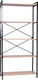 Миниатюра изображения товара Стеллаж Brabix Smart SH-004 / 641943 (ясень шимо светлый/черный)