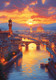 Миниатюра изображения товара Пазл Фрея Флорентийский закат / PZL-2000/40 (2000эл)