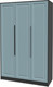 Миниатюра изображения товара Шкаф Интерлиния Концепт КТ-Ш3 Деко (антрацит/океан)