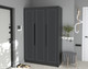 Миниатюра изображения товара Шкаф Интерлиния Концепт КТ-Ш3 Деко (антрацит/пепел)