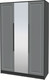 Миниатюра изображения товара Шкаф Интерлиния Концепт КТ-Ш3з Деко (антрацит/серый)