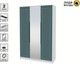 Миниатюра изображения товара Шкаф Интерлиния Концепт КТ-Ш3з Деко ( белый платинум/верде)