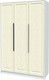 Миниатюра изображения товара Шкаф Интерлиния Концепт КТ-Ш3 Деко  (белый платинум/дуб снежный)