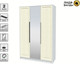 Миниатюра изображения товара Шкаф Интерлиния  Концепт КТ-Ш3з Деко (белый платинум/дуб снежный)