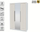 Миниатюра изображения товара Шкаф Интерлиния Концепт КТ-Ш3з Деко (белый платинум/кашемир)