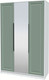 Миниатюра изображения товара Шкаф Интерлиния Концепт КТ-Ш3з Деко (белый платинум/мята)