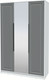 Миниатюра изображения товара Шкаф Интерлиния  Концепт КТ-Ш3з Деко (белый платинум/серый)