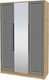 Миниатюра изображения товара Шкаф Интерлиния Концепт КТ-Ш3з Деко (дуб золотой/дуб серый)