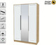 Миниатюра изображения товара Шкаф Интерлиния Концепт КТ-Ш3з Деко (дуб золотой/белый)