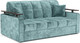 Миниатюра изображения товара Диван Mebel-Ars Аккордеон Бакли НПБ 180x200 (велюр мятный Plush OWV-27)