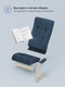 Миниатюра изображения товара Кресло мягкое Импэкс  Leset Рей (слоновая кость/Savana Plus Denim синий)
