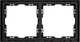 Миниатюра изображения товара Рамка для выключателей и розеток Arlight FRM-NOBE-SFPL-2-BK / 054216