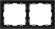 Миниатюра изображения товара Рамка для выключателей и розеток Arlight FRM-NOBE-SFPL-2-BK / 054216