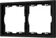 Миниатюра изображения товара Рамка для выключателей и розеток Arlight FRM-NOBE-SFPL-2-BK / 054216