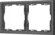 Миниатюра изображения товара Рамка для выключателей и розеток Arlight FRM-NOBE-SFPL-2-GR / 054218