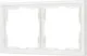 Миниатюра изображения товара Рамка для выключателей и розеток Arlight FRM-NOBE-SFPL-2-WH / 054215