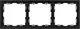 Миниатюра изображения товара Рамка для выключателей и розеток Arlight FRM-NOBE-SFPL-3-BK / 054220