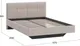 Миниатюра изображения товара Полуторная кровать ТриЯ Элис с мягкой обивкой Тип 1 140x200 Исп.2 (велюр ultra cashmere)