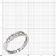 Миниатюра изображения товара Кольцо из белого золота Кристалл C900700226773 (р.19.5, с бриллиантами)