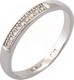 Миниатюра изображения товара Кольцо из белого золота Кристалл CB61300226773 (р.16.5,  с бриллиантами)