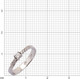Миниатюра изображения товара Кольцо из белого золота Кристалл CB79600226773 (р.17, с бриллиантами)