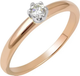 Миниатюра изображения товара Кольцо из комбинированного золота Кристалл CC72000226773 (р.15, с бриллиантом)