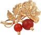 Миниатюра изображения товара Брошь из красного золота Кристалл CH59200226773 (с сердоликом)